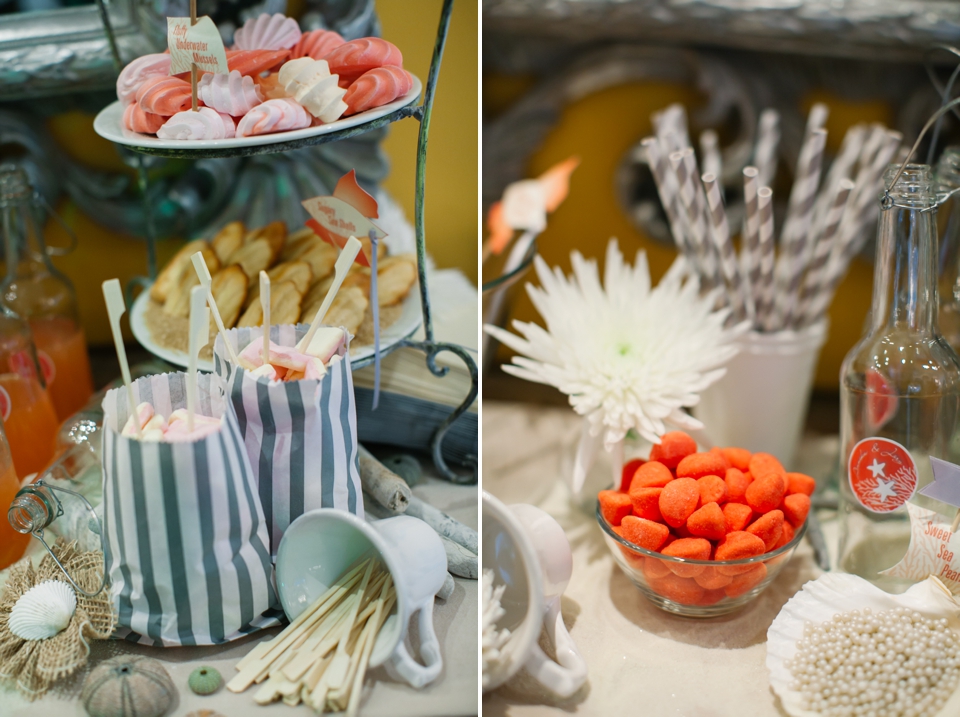 Photo Candy-Bar mit Popcorn, Korallenriff