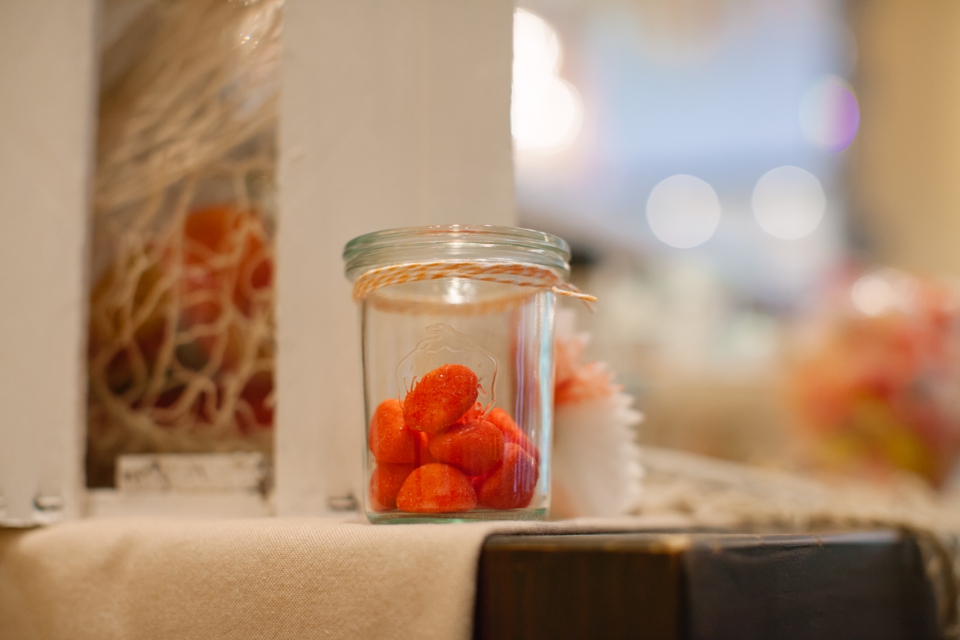 Photo Candy Bar mit Schaumerdbeeren